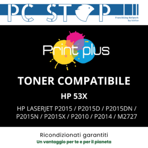 TONER COMPATIBILE NERO HP 53X ALTA CAPACITA PER HP P2015 / P2015D / P2015DN / P2015N - 7000 pagine